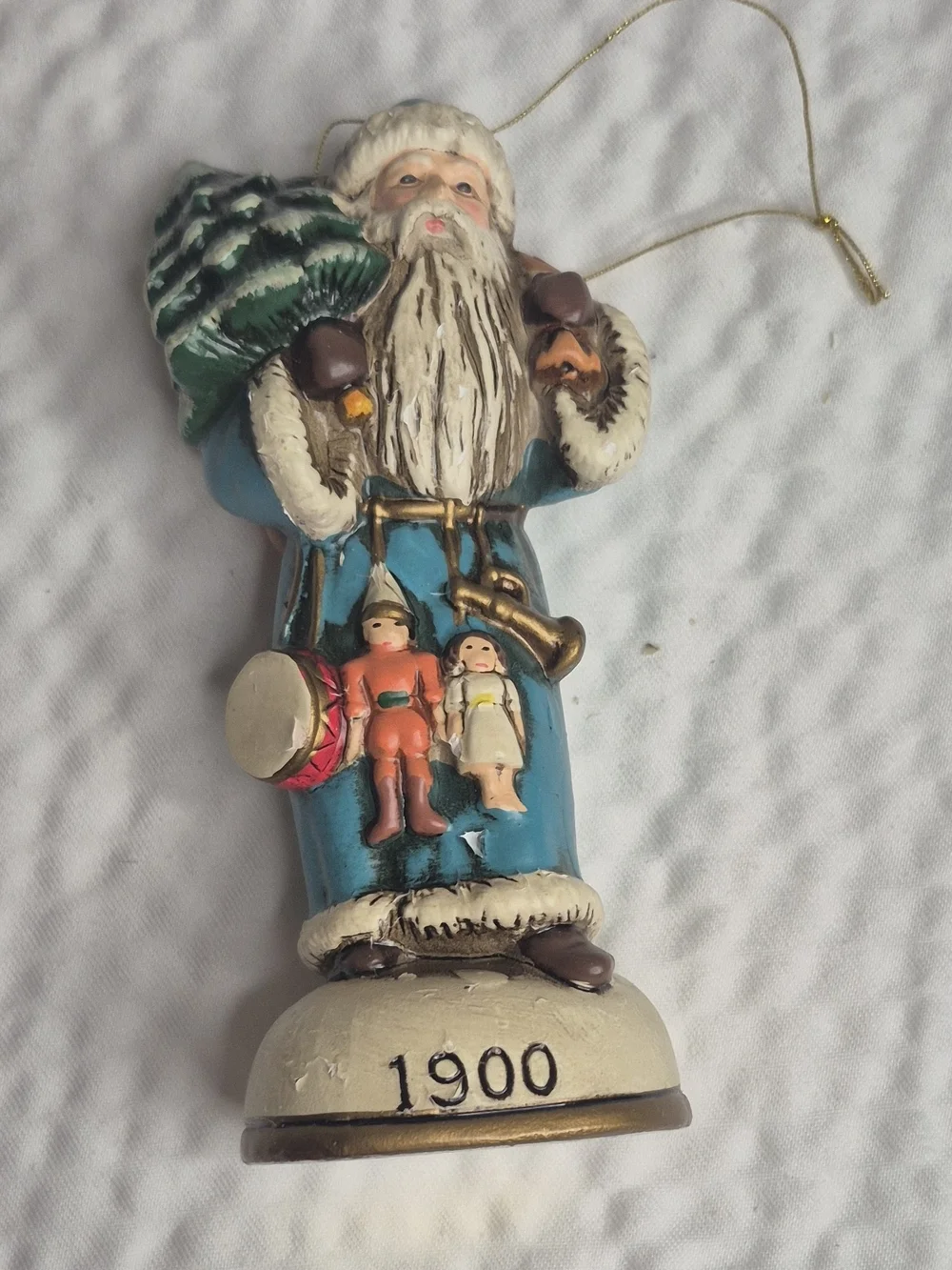 VintageChristmas Reproductions Inc Memories of Santa 1900 Ornament 1987 Box